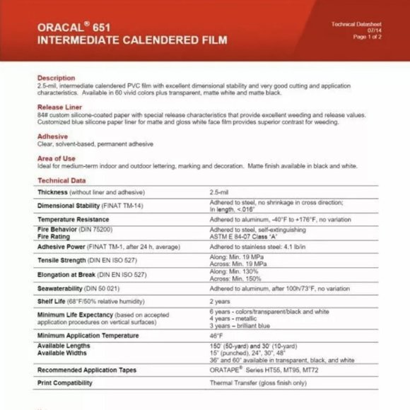 12" x 5 Feet PASTEL ORANGE Oracal 651 Cricut Hobby Craft Decal Vinyl Sticker - Picture 3 of 4